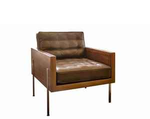 Sofá, Silla y Mesa de Centro de Madera al por Mayor, Estilo Rústico Francés, Acabado Pulido, Diseño Moderno y Artístico Antiguo para Vestíbulo de Hotel - Product Image 1