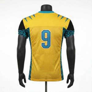 Jersey de Fútbol Americano Transpirable de Diseño Nuevo OEM, Jersey de Fútbol Personalizado de Malla al por Mayor de Alta Calidad - Product Image 3