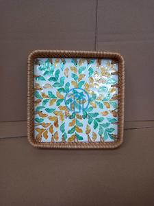 Mother of Pearl Rectangle <b>Tray</b> <b>Large</b> Handmade Shell Mosaic Serving <b>Tray</b> Decorative Home Accent <b>Tray</b> OEM ODM Wholesale - Product Image 5