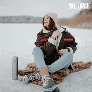 Gorro de Punto Rosa Bebé de Alta Calidad, Marca Jilani, para Hombre y Mujer, con Logotipo Bordado Personalizado, Diseño a Cuadros, para Otoño e Invierno - Product Image 1