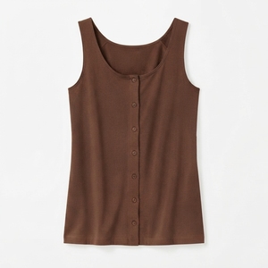 Cheap Price Breathable Quick Dry O Neck Automated Cutting Technics Solid Pattern Women's Tank Tops High Quality - Product Image 2