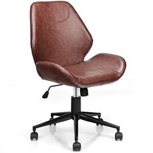 Sedia Girevole Imbottita con Schienale Medio per Ufficio o Uso Domestico - Product Image 1