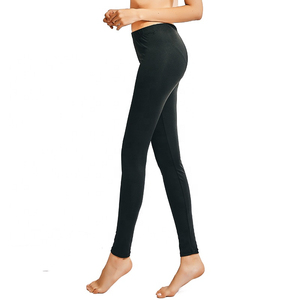 Ensemble de yoga pour femmes, haut court noir, leggings taille haute, sans couture, 2 pièces, vêtements de sport respirants, longueur intégrale, vêtements de fitness - Product Image 3