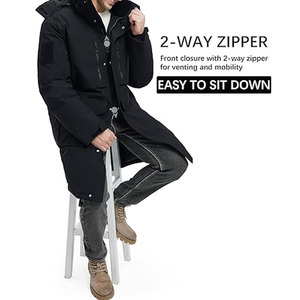 Winter Coats for <b>Men</b> <b>Long</b> Down Puffer <b>Jacket</b> Water Resistant Warm Thick Insulated Parka Cold Weather Outerwear - Product Image 5