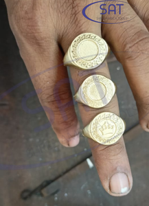 Moules et matrices de fabrication de bagues de mariage SAT Jewelry pour la création d'ornements en or et en argent avec un design à effet 3D RD Congo Suriname Kenya - Product Image 3