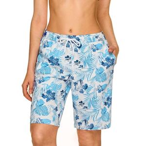 Comfortable Elastic Waistband <b>Board</b> Shorts with Floral Print for Women Casual Wear - Product Image 2