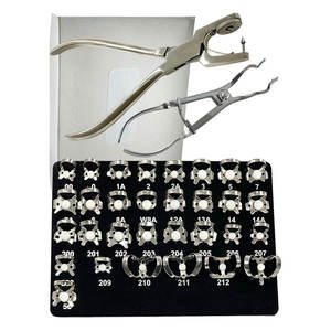 Kits de perforateurs de barrage en caoutchouc en acier inoxydable, instruments dentaires, kits de perforateurs de barrage en caoutchouc en vente en ligne - Product Image 1