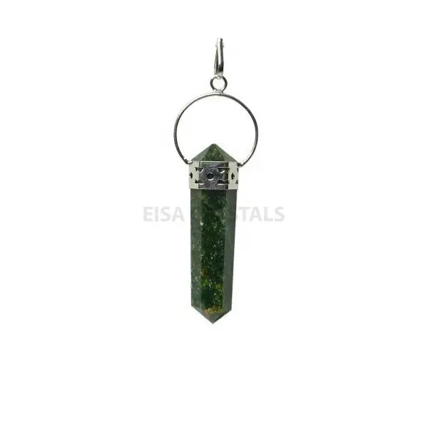 Doğal yeşil yeşim kolye kalem noktası kolye kristaller şifa taşları meditasyon kristal taş kolye takı akik satış