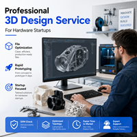 Servicio Profesional de Diseño 3D Personalizado con Optimización de Archivos, Prototipado Rápido para Startups de Hardware