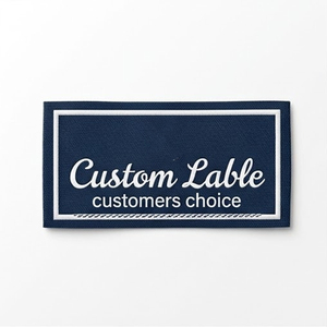 Étiquettes de vêtements tissées haut de gamme personnalisées, imprimées sur du soie, du coton et du satin, pour t-shirts, directement de l'usine - Product Image 2