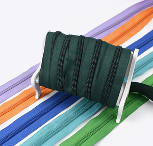 Fermetures éclair en nylon à extrémités fermées pour textiles de maison, accessoires vestimentaires, fermetures éclair en nylon colorées, vente chaude - Product Image 3