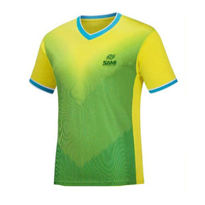 Camiseta de Fútbol de Manga Corta Reversible al por Mayor, 100% Poliéster, Transpirable, de Secado Rápido, con Nombre del Jugador en la Parte Delantera, Diseño Personalizado OEM - Product Image 1