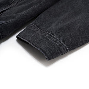 Custom <b>Denim</b> <b>Jacket</b> Autumn/Winter Button Casual Stone Wash Eco-Friendly Windproof Quick Dry Breathable <b>Lightweight</b> Fashion - Product Image 4