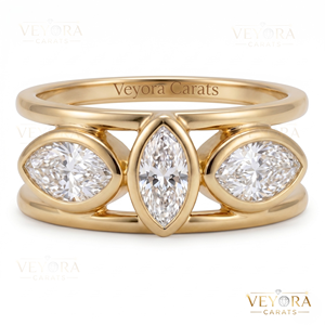 Anillo Protector de Plata 925 Sólida con Moissanita Pavé Brillante y Diseño Premium - Product Image 1