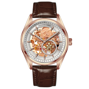นาฬิกาข้อมือผู้ชาย รุ่น Round Alexander Ferros 9262R-02 สายสแตนเลส ตัวเรือนสแตนเลส หน้าปัดแซฟไฟร์ กันน้ำ ระบบจักรกล ออโตเมติก แฟชั่น อนาล็อก - Product Image 1