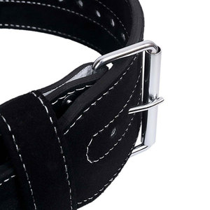 Leather Single Prong Power <b>Belt</b> 4 Inches Wide 10 Mm Thick Gym Training <b>Belt</b> Workout Weight Lifting <b>Belts</b> - Product Image 3