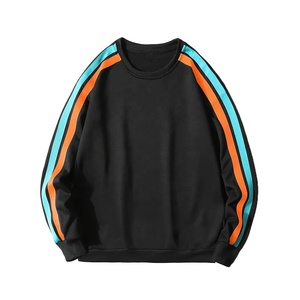 Men's Fashionable 100% Cotton Pullover Sweatshirt Regular Fit Adjustable Drawstrings Daily <b>Winter</b> Wholesale XS Fleece Solid - Product Image 1