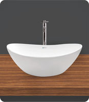 Vasque carrée en céramique haut de gamme, super blanche, pour salle de bain, lavabo moderne, articles sanitaires fabriqués en Inde