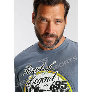 เสื้อยืดผู้ชายผ้าฝ้าย 100% ขายส่ง 220 GSM ทรงโอเวอร์ไซส์ พิมพ์ลายดิจิตอล โลโก้สั่งทำได้ ลายเรียบ ทรงปกติ ไม่มีขั้นต่ำในการสั่งซื้อ ผ้าไม่ถักทอ - Product Image 5