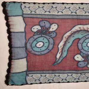 Écharpe en pure laine mérinos douce, motif dessiné à la main, châle de mode hivernal haut de gamme, extensible dans quatre sens, respirant, léger, pour femme - Product Image 6