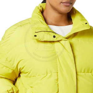 Durable Comfort Women's Winter Puffer Jacket Breathable Quilted Cold Weather <b>Coat</b> with Front Logo Casual Fashion Design - Product Image 6