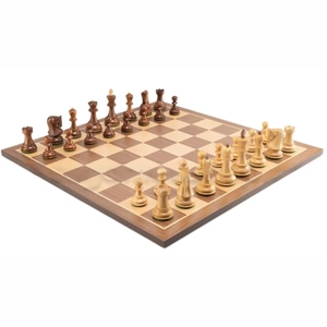 Jeu d'échecs de luxe OEM en bois massif, pièces Staunton artisanales, jeux de société en bois haut de gamme pour adultes, cadeau - Product Image 6