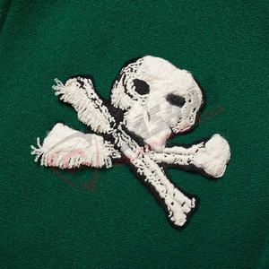 Veste universitaire de baseball respirante à broderie personnalisée en chenille 100% de haute qualité en couleur verte pour l'hiver vente en gros - Product Image 4