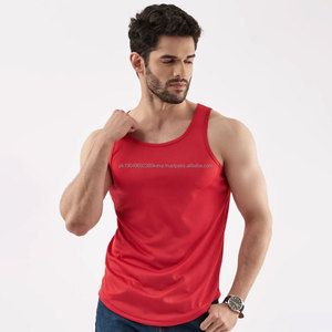 Débardeurs pour hommes en gros, sportifs, de musculation, à séchage rapide, sans manches, unis, décontractés, boutonnés, 100% coton - Product Image 6
