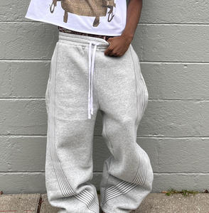 Pantalones de chándal de algodón 100% personalizados para hombre, pantalones de chándal informales con bolsillos y rayas laterales para hombre - Product Image 4