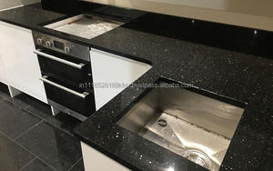 Dalles de granit Star Galaxy noir poli de haute qualité carreaux de pierre naturelle idéal pour les intérieurs de luxe escaliers planchers et vanités - Product Image 3