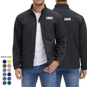 Veste polaire légère personnalisée pour homme, coupe-vent, softshell, imperméable, en toile, pour la randonnée hivernale, le travail en extérieur - Product Image 3