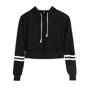 New Classic Breathable Streetwear Women <b>Crop</b> <b>Top</b> <b>Hoodie</b> Custom Pullover Cropped <b>Hoodie</b> for Women - Product Image 6