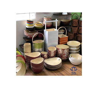 Producto Popular: Tazón de Bambú Natural Hecho a Mano, Tazón de Bambú Ecológico para Servir, para el Hogar, la Cocina y la Decoración - Product Image 1