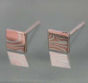 Pendientes Colgantes Hechos a Mano SJ Mokume Gene para Mujer, Bonitos Pendientes Chapados con Perlas y Números, Regalos de Aniversario, Estilo Neo-Gótico - Product Image 3