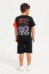 ชุดเสื้อยืดกางเกงขาสั้นเด็กชายหญิง ชุดเซ็ต 2 ชิ้น เสื้อยืดแขนสั้นน่ารักสีพื้นและกางเกงขาสั้น ชุดฤดูร้อน - Product Image 4