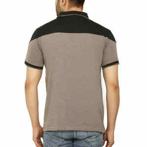 เสื้อโปโลผู้ชายแบบขายส่ง OEM ออกแบบเองได้ คุณภาพสูง แขนสั้น เสื้อยืดโปโลสำหรับตีกอล์ฟ - Product Image 4