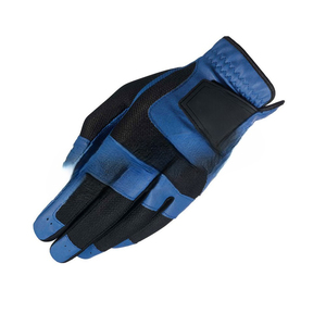Gant de golf en cuir véritable bleu, main droite, antidérapant, unisexe, à enfiler, pour le sport - Product Image 2