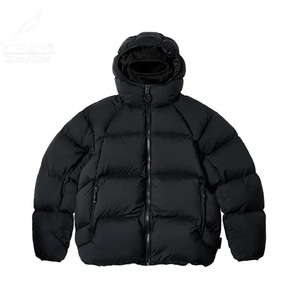 Veste d'hiver personnalisée en duvet d'oie pour homme, veste matelassée chaude avec fermeture éclair intégrale, veste matelassée pour homme - Product Image 4