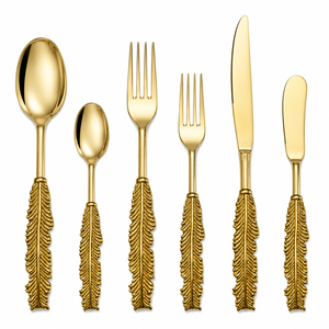 Luxury <b>Crystal</b> Handle Stainless Steel Flatware Set Spoon Fork Knife Premium Dining Tableware - Product Image 6