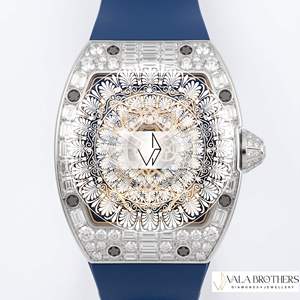 Reloj Richard Mille de Aleación con Diamantes Cultivados en Laboratorio, 42 mm, Analógico, Cuarzo, Cierre Desplegable, Unisex, Lujo, Antiguo, Silicona - Product Image 2