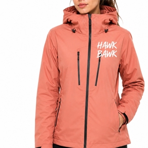 Chaqueta softshell ligera con capucha y cremallera completa para mujer, ropa de exterior de manga larga, ajuste regular, ropa cómoda para mujer - Product Image 1