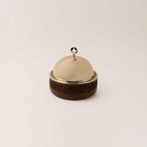 Olla caliente de metal con acabado dorado y tapa, ideal para el hogar y mesas de boda, calentador de alimentos y cacerola para servir platos calientes. - Product Image 6