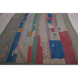 ผ้าห่มกันธา กูดรี ทำมือสไตล์วินเทจจากอินเดีย ผ้าฝ้าย โบโฮ ผ้าคลุมเตียง ผ้าห่มสองด้าน ของตกแต่งบ้าน ลาวินาส เป็นมิตรกับสิ่งแวดล้อม - Product Image 1