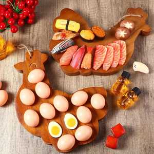 Wooden <b>Egg</b> Bowl with Duck Feet Base Creative <b>Egg</b> Holder <b>Storage</b> Bowl Kitchen Decor <b>Egg</b> Organizer Rustic Display Stand - Product Image 3