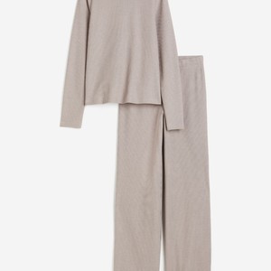 Pijama de algodón de manga corta de alta calidad para mujer, conjunto de 2 piezas, ropa térmica de verano para estar en casa, de secado rápido, cintura elástica, ropa de dormir - Product Image 1