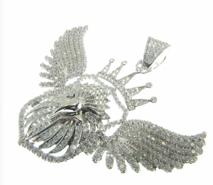 Pendentif Aigle Iced Out avec Diamants Moissanite, Breloque de Bijoux Iced Out, Pendentif de Luxe en Gros - Product Image 5