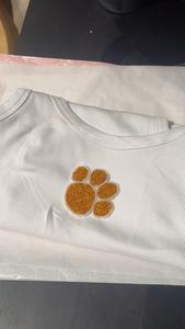 Débardeur brodé à la main avec perles de rocaille, style fête, perles colorées, broderie élégante - Product Image 2