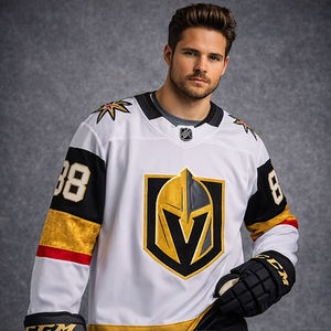 Camiseta de Hockey sobre Hielo Blanca Personalizada para Hombre, Transpirable, con Nombre y Número Personalizados, Uniforme de Equipo, Venta al Por Mayor OEM - Product Image 6