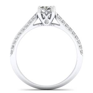 Bague de fiançailles REYES en moissanite de 0,76 carat, taille ronde, design original, en argent sterling 925, bijoux fins pour cadeaux de mariage - Product Image 4