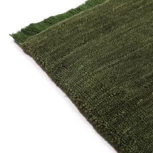 Alfombra de lana tejida a mano, alfombra sólida de lana de 8x10 pies - Product Image 2